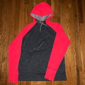 Nike Gray and Coral Sweatshirt